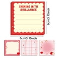 thumbnail image 3 of Sticky Notes 3.15×3.15 Inch Pink Grid Border Self Adhesive Memo Pads - Cute Decorative Note Pads for Home Office Organization, Refrigerator Messages, Planner Stickers & Daily Reminder Notes, 3 of 8