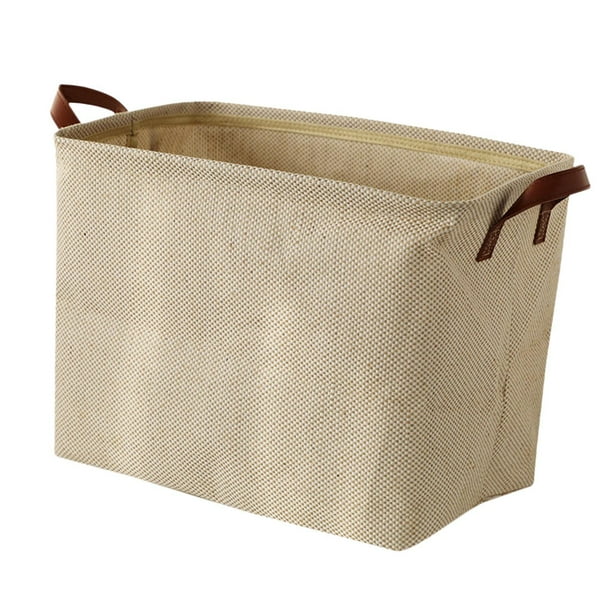 Cesta de almacenamiento plegable para juguetes de niños, organizador de ropa, cesto para libros, lunares Patrón de punto
