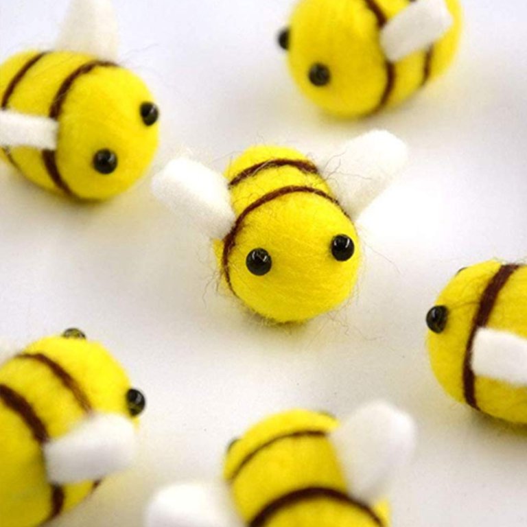 Handmade Needle Felting Kits for Beginners Kids DIY Wool Felt Bee