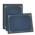 thumbnail image 5 of Pebbuoy 10 Pcs Black Certificate Holders Diploma Covers for 12.6 X 9.45 Inch Paper Gold Foil Border Cardstock Award Graduation Documents Elegant Gold Leaf Scroll Design for Certificates Awards Presen, 5 of 7