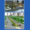 thumbnail image 2 of Bewildely 1:87 lámparas de pared LED 3V/12V modelo que hace el diseño del tren del ferrocarril jardín Microlandschaft luz blanca cálida para la Artesanía Verde/Blanco cálido Bewildely HA066504-02, 2 of 6