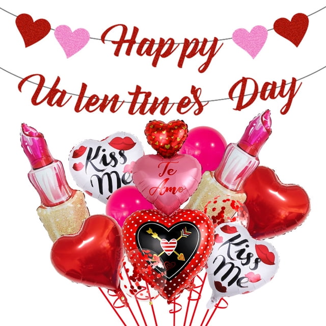 Set de 14 pintalabios Kiss Me para el Día de San Valentín