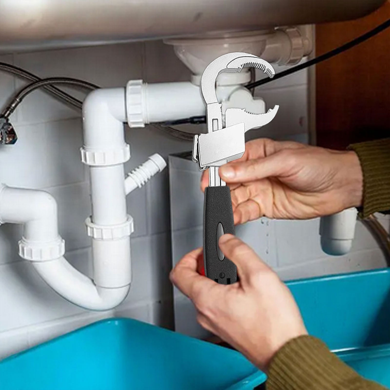 Chendee Adjustable Double-Ended Wrench For Bathroom Disassembly