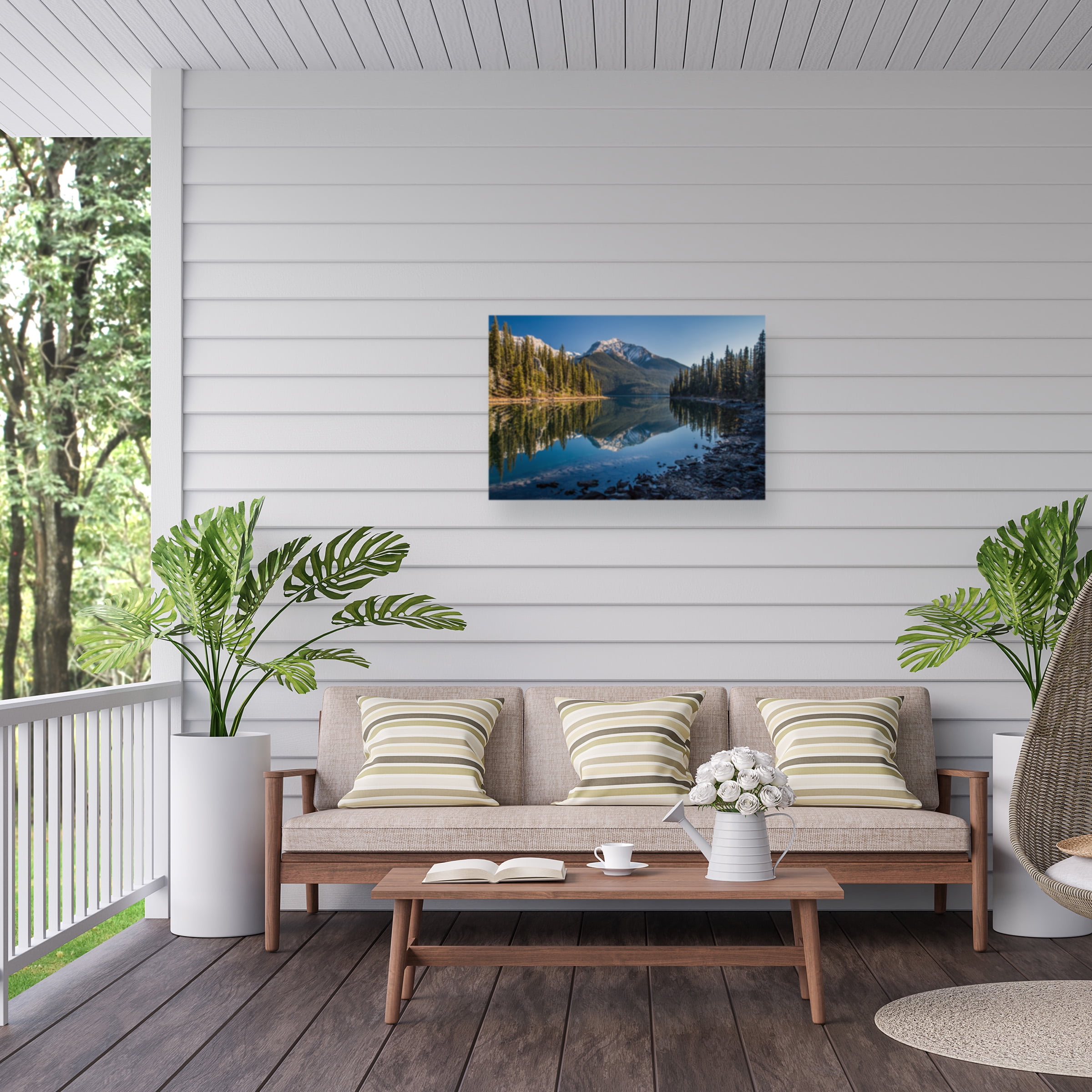 Pierre Leclerc 'Jasper Morning' Outdoor Canvas 22x32