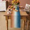 thumbnail image 2 of Orange Blue Ombre Table Runner 90 Inches, Contemporary Abstract Gradient Bed Runner Dresser Scarves Tabletop for Indoor Outdoor Parties/Ceremony/Banquet, 13" x 90", 2 of 9