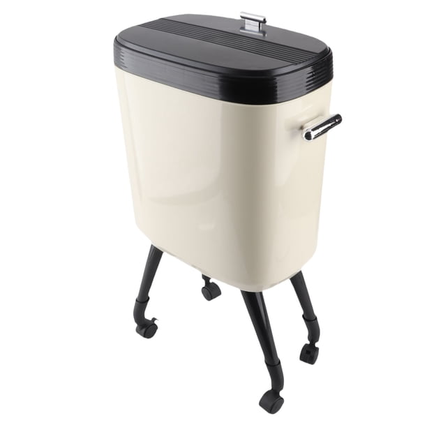 Bote De Basura Alto, Bote De Basura Con Patas Altas De Gran Capacidad De 15 L, Bote De Basura Estrecho, Bote De Basura Con Patas Altas Y Ruedas Para Cocina, , Sala De