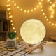 thumbnail image 1 of 12cm 3D lampara luna decoración luces nocturnas lampara de noche dormitorio luces led para habitacion, 1 of 4