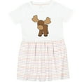 thumbnail image 3 of Inktastic Cute Moose Girls Toddler Dress, 3 of 5