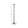 thumbnail image 4 of Tall Decorative Metal Floor Candle Holder for Living Room Decor - Modern Pillar Candle Stand for Entryway Display - Elegant Candle Stick for Home or Event Centerpieces for Console Tables - 36", Black, 4 of 12