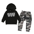 thumbnail image 3 of FRSASU Kids Pants 锛孠id Toddler Baby Boy Long Sleeve Hooded Sweater +Camouflage Pants Outfits Set, 3 of 9