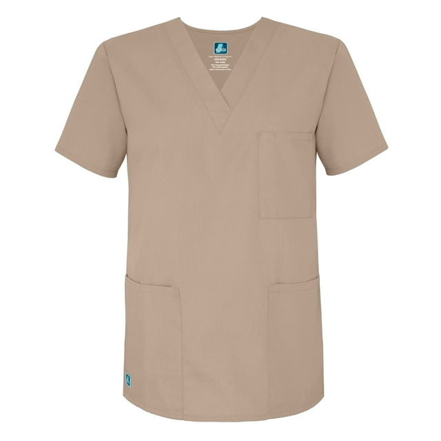 Adar Universal Unisex V-Neck Tunic 3 Pocket Scrub Top (Available in 39 Colors)
