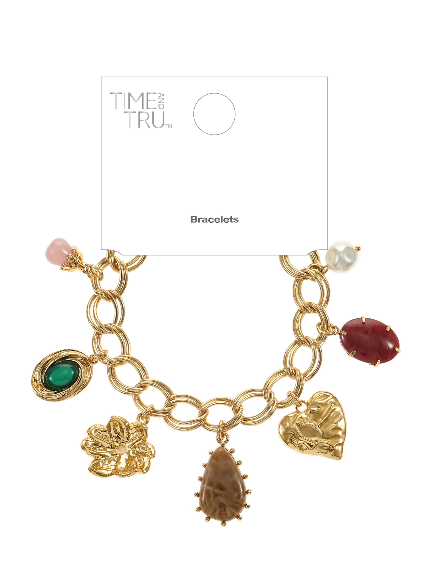 Time and Tru Multicolored Charm Bracelet, 1 Piece