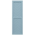 thumbnail image 5 of Ekena Millwork 18"W x 54"H True Fit PVC Two Panel Chevron Modern Style Fixed Mount Shutters, Peaceful Blue (Per Pair - Hardware Not Included), 5 of 9