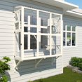 thumbnail image 3 of Cat Catio, Window Perch for Multiple Indoor Cats, Comfortable Wooden Window Box, All-Weather Use, Wooden Window Hammock for Safely Enjoying The Outdoor Sights Scents and Sounds, 3 of 5