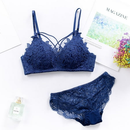 

Fashion Sexy Women Lace Underwear Hollow Out Lingerie Bra Underpants Thong Set Please buy one or two sizes up