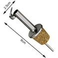 thumbnail image 2 of 3 Pcs Stainless Steel Cork Olive Oil Pourers Oil Bottle Spouts Vinegar Dispenser with Hinged Flip Top Cap for Wine, 2 of 5