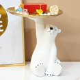 thumbnail image 2 of Nordic Bear Figurine Storage Tray Sculpture for Desktop, 2 of 8