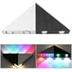 thumbnail image 2 of Aplique de pared triangular LED de 5 W para interiores, diseño moderno y original en aleación de aluminio, para dormitorio, pasillo y salón, luz decorativa - Luz de colores, 2 of 4