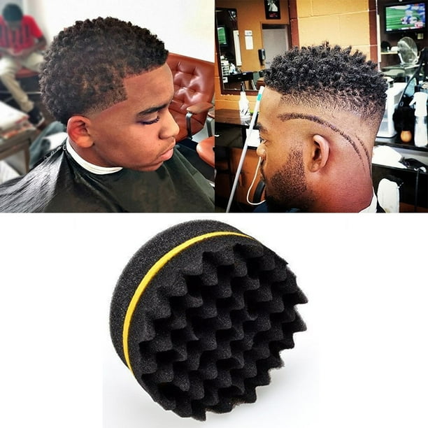Pengpengfang Salon Barber Wave Double Sided Hair Brush Sponge for Dreads Coil Locs Curl Twist Pengpengfang Salon Barber Wave Double Sided Hair Brush Sponge for Dreads Coil Locs Curl Twist