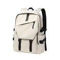 thumbnail image 4 of segolike Student Backpack Chic Lightweight Laptop Rucksack Bag for Travel Teens Women White, 4 of 9