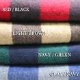 thumbnail image 4 of M MCGUIRE GEAR Warm Wool Bunkhouse Plaid Blanket for Camping, Home, Survival, or First Aid, 64" x 90" (Green/Navy), 4 of 7