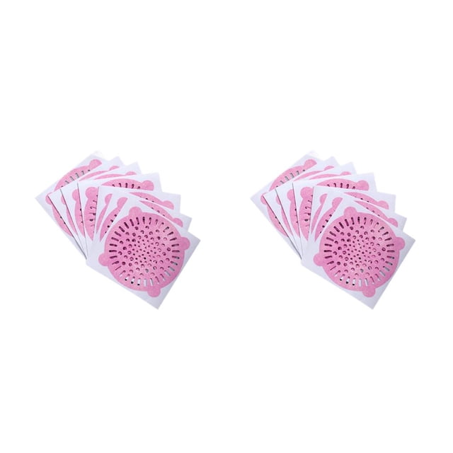Advancent Colector de pelo de 10 Uds., pegatina de drenaje de suelo portátil de un solo uso, tapón no tejido, colador de papel, ducha de baño rosa Type2 NO2 Advancent CBP184989