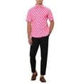thumbnail image 2 of Lars Amadeus Polka Dots Shirt for Men's Summer Short Sleeves Dots Printed Dress Shirts, 2 of 5