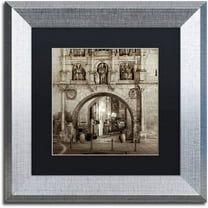 Trademark Fine Art "Burgos I" Canvas Art by Alan Blaustein, Black Matte, Silver Frame