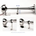 thumbnail image 6 of FARBIN 12V Stainless Steel Silver Marine Horn, 6 of 6