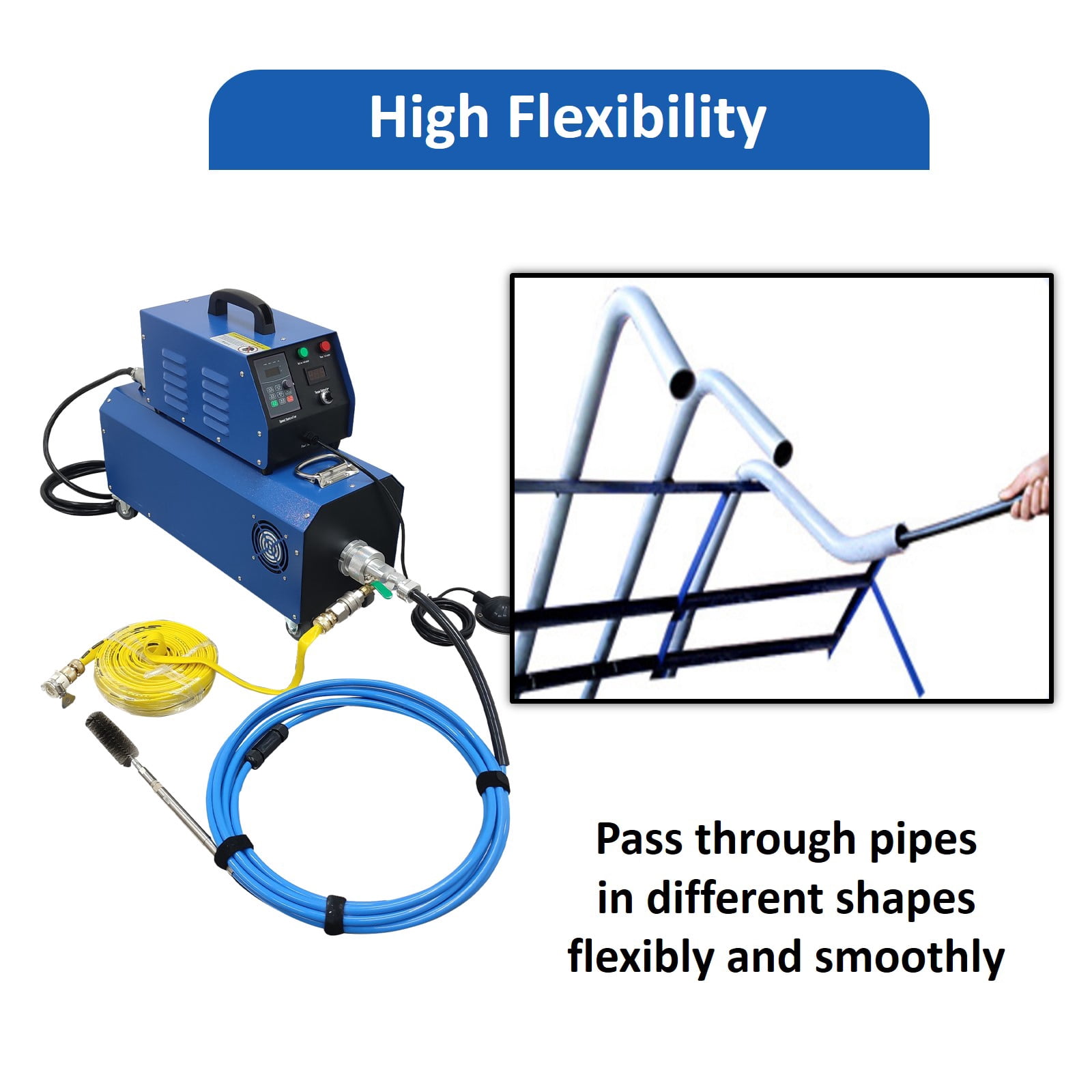 220V Boiler Tube Cleaner Condenser Descaling Cleaning Machine
