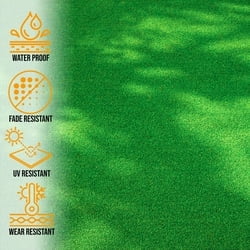 Sweet Home Stores Artificial Grass 2'7" x 4' Waterproof Turf Mat for Pets, Patio, Entryway, Porch