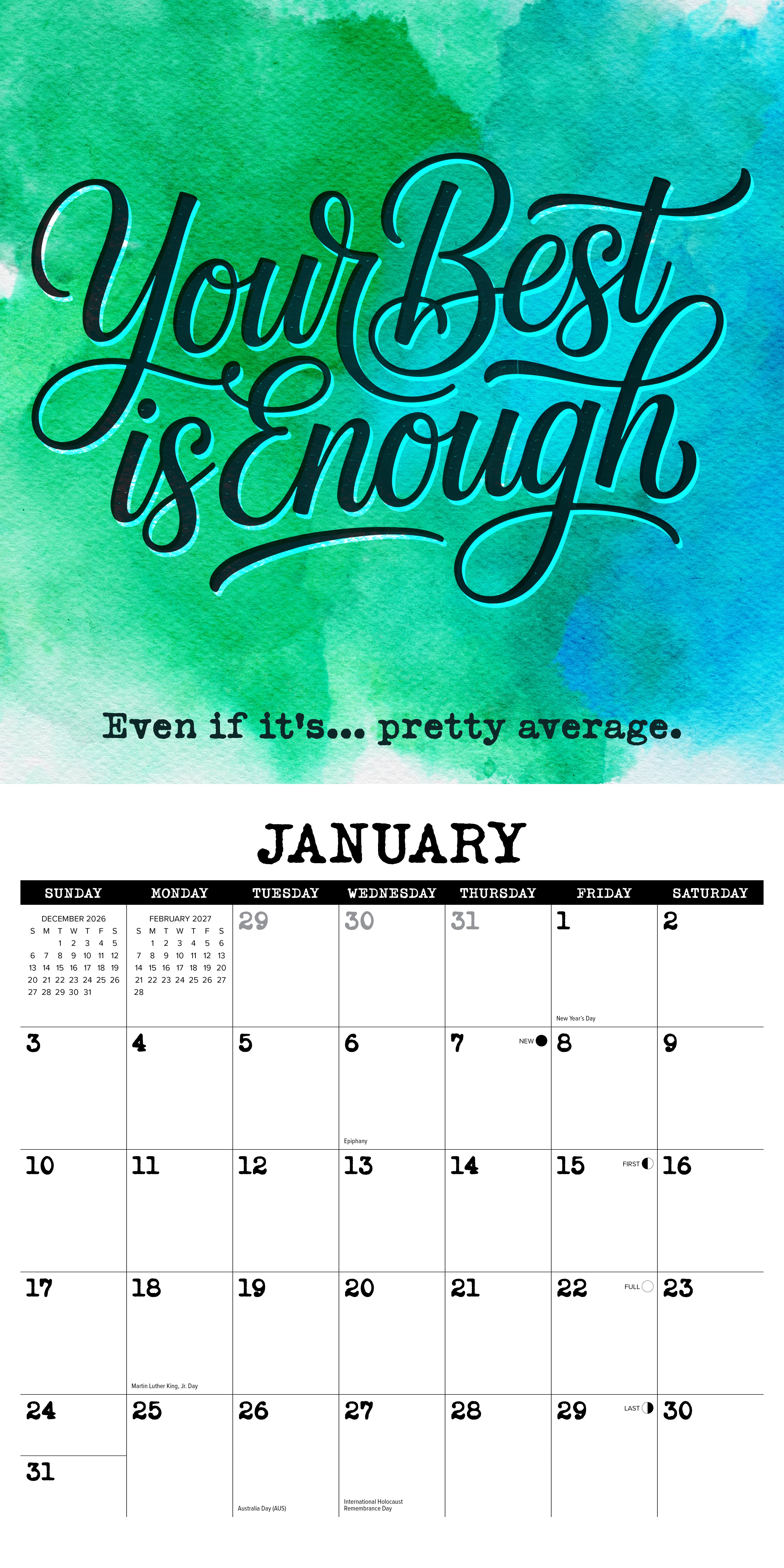 Willow Creek Press, You're Doing Okay-ish 2027 Wall Calendar