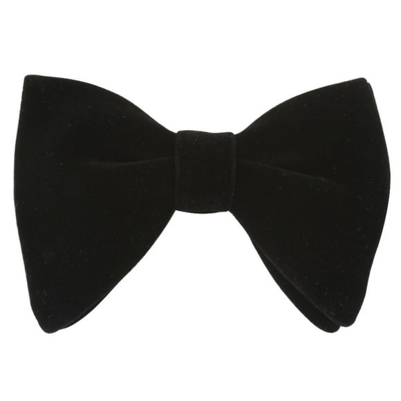 ZheElen One-of Kind Velvet Bow Tie For Fashion Enthusiasts Fashionable And Gentlemanly Mens Velvet Bow Tie Black