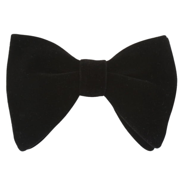 Guardurnaity Regalos prácticos para caballeros con estilo, pajaritas de terciopelo, pajarita grande de terciopelo a la moda, pajarita de terciopelo Accesorios de disfraces Negro