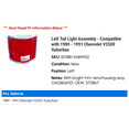 thumbnail image 2 of Left Tail Light Assembly - Compatible with 1989 - 1991 Chevy V2500 Suburban 1990, 2 of 2