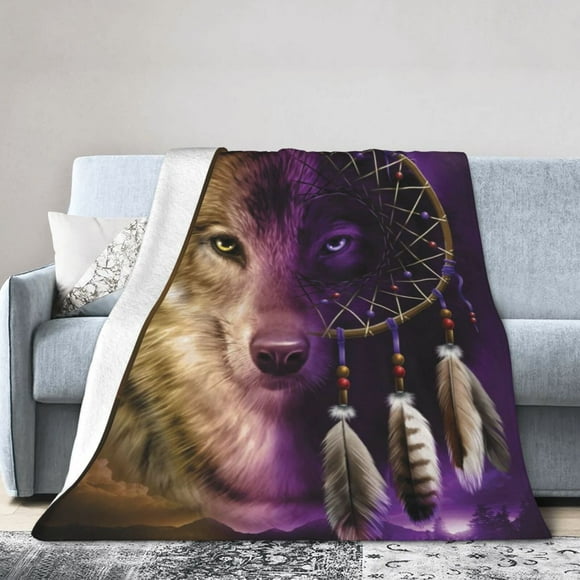 Wolf Print Blankets
