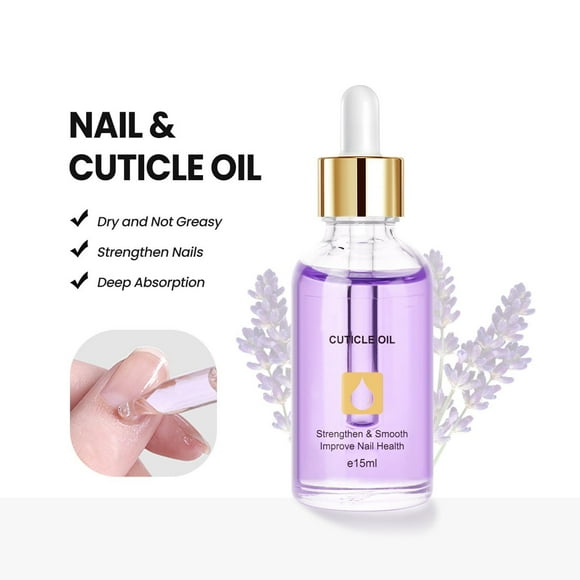 0.5oz Lavender Flavor Fingertip Oil Nail Care Oil Nail Nourishing Fingernail Nail Oil For Weak And Damaged Nails Nail Oil Color Guard Against Barb Dead Skin Extract Oil Nail 15ml