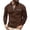 Coffee, variant on TIANZEN Men's Spring And Summer Daily Casual Patchwork Checkered Lapel Long Sleeved Top Mens Colla Shirt