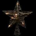 thumbnail image 2 of Northlight 11" Lighted Rattan Twigs Star Christmas Tree Topper- Clear Lights, White Wire, 2 of 5