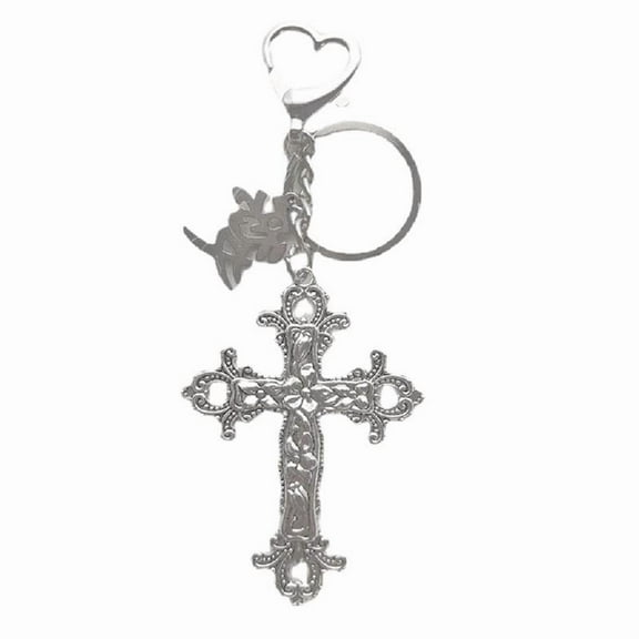 CIYISON Jesus Cross Keychains Christian Religious Beliefs Key-Chains Fashion Jewelry Accessories Gift Y2K Bag Charm Car Keyring