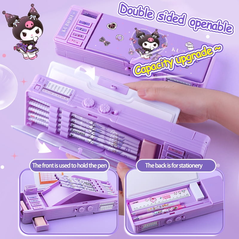 Sanrio Kuromi Multifunction Pencil Case Large Capacity Pencil Box