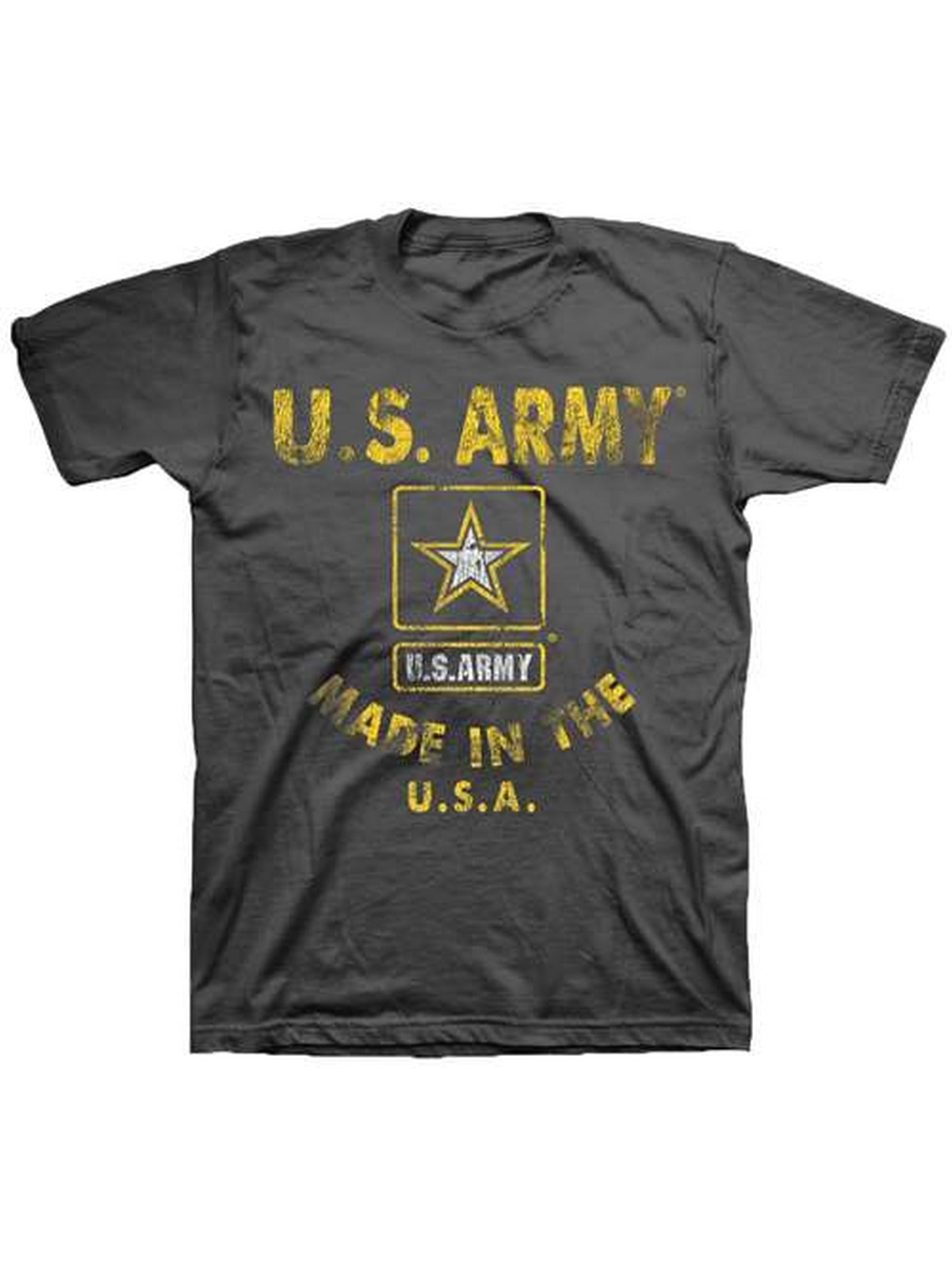 Black Ink Design U.S. Army Made in the U.S.A. Men's T-Shirt - Walmart.com