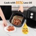 thumbnail image 4 of 4.8Qt Air Fryer, Compact Air Fryer with Dual Knob Control, Non-Stick Fry Basket, Auto Shut-Off, Recipe Book, 4 of 7