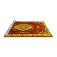 thumbnail image 2 of Ahgly Company Machine Washable Indoor Round Persian Yellow Traditional Area Rugs, 7' Round, 2 of 4