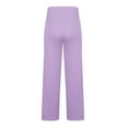 thumbnail image 7 of Womens Sweatpants Fold Over Cotton Flare Soft Yoga Workout Casual Wide Leg Sweatpants Women Light Violet M, 7 of 7