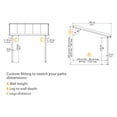 thumbnail image 5 of Palram - Canopia Olympia 10' x 20' Patio Cover - Gray/Bronze, 5 of 10
