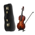 thumbnail image 1 of Baweave Model Violin Educational Toys Musical Instrument Fiddle with Case Mini Red Wood Copper Wire Child, 1 of 6