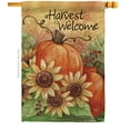 thumbnail image 2 of Breeze Decor 13060 Récolte & Automne Tournesol Citrouille Drapeau de la Maison d'Impression Verticale Recto-Verso - 28 x 40 Po., 2 of 4