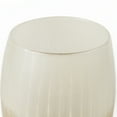 thumbnail image 4 of Mercana Agnetha 8.6L X 8.6W X 9.0H Gold/Cream Ombre Glass Vase, 4 of 6