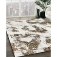 thumbnail image 2 of Ahgly Company Indoor Rectangle Abstract Ash White Beige Abstract Area Rugs, 3' x 5', 2 of 6